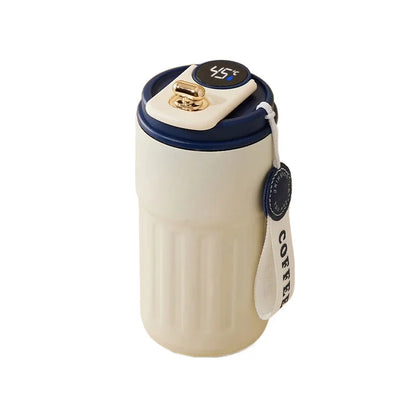 Inteligentny kubek termiczny 450 ml z wyświetlaczem temperatury | Stal nierdzewna, biznesowy design, utrzymuje temperaturę do 12h