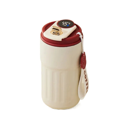 Inteligentny kubek termiczny 450 ml z wyświetlaczem temperatury | Stal nierdzewna, biznesowy design, utrzymuje temperaturę do 12h